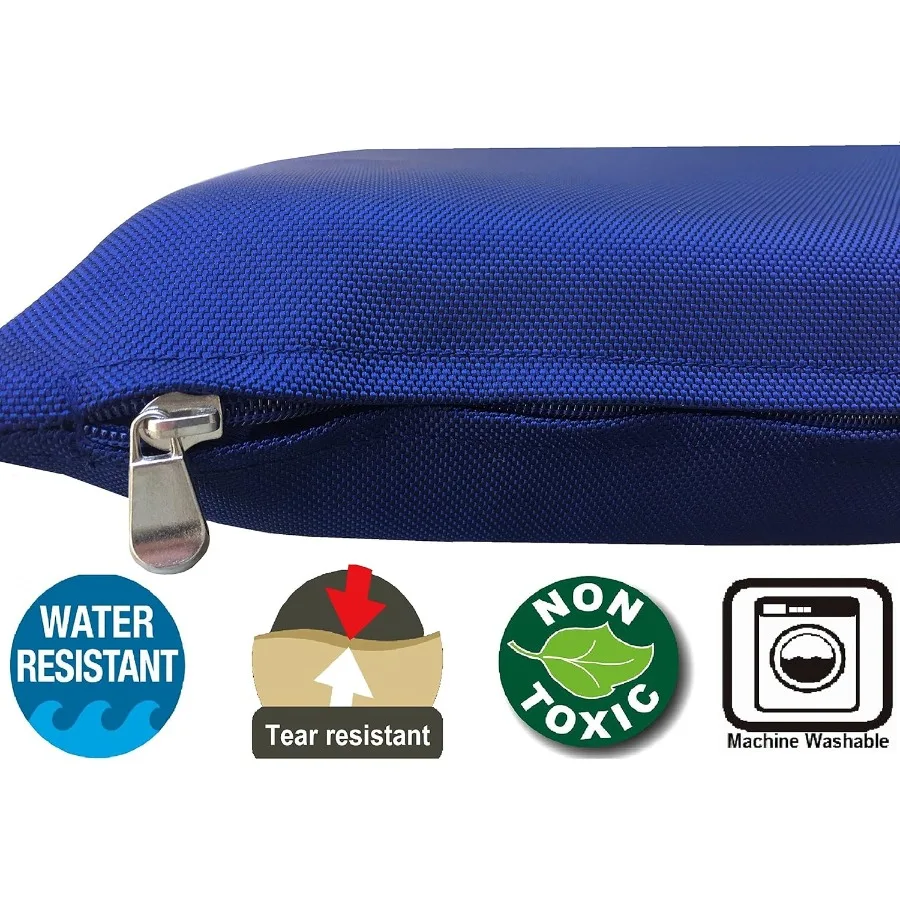 Cama para perros de espuma viscoelástica de gel para mascotas pequeñas a medianas y grandes con cubierta interna impermeable Tela de nailon duradera 1680 en azul Dimensi