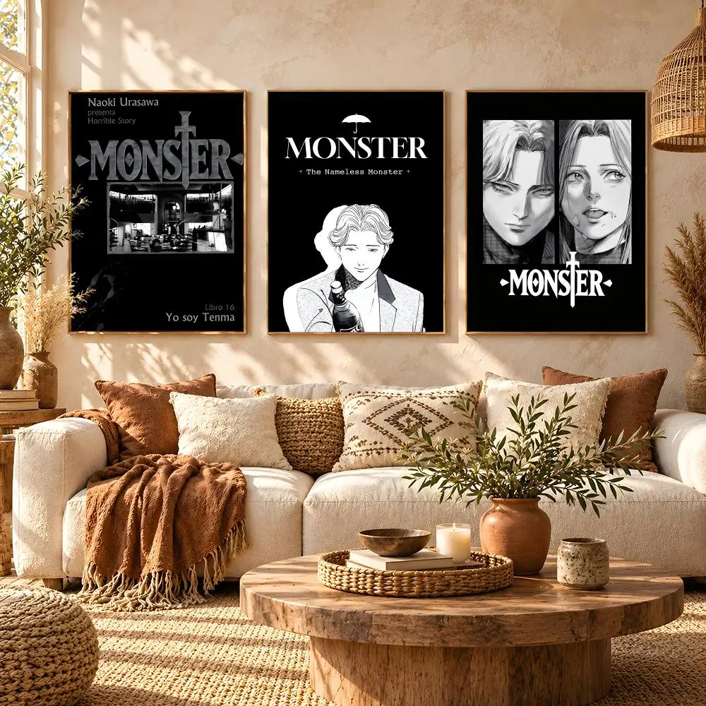 Anime M-Monster Classic Poster HD Home Wall Stickers House hallway Living Room Bedroom Bar Office Decor Art Prints