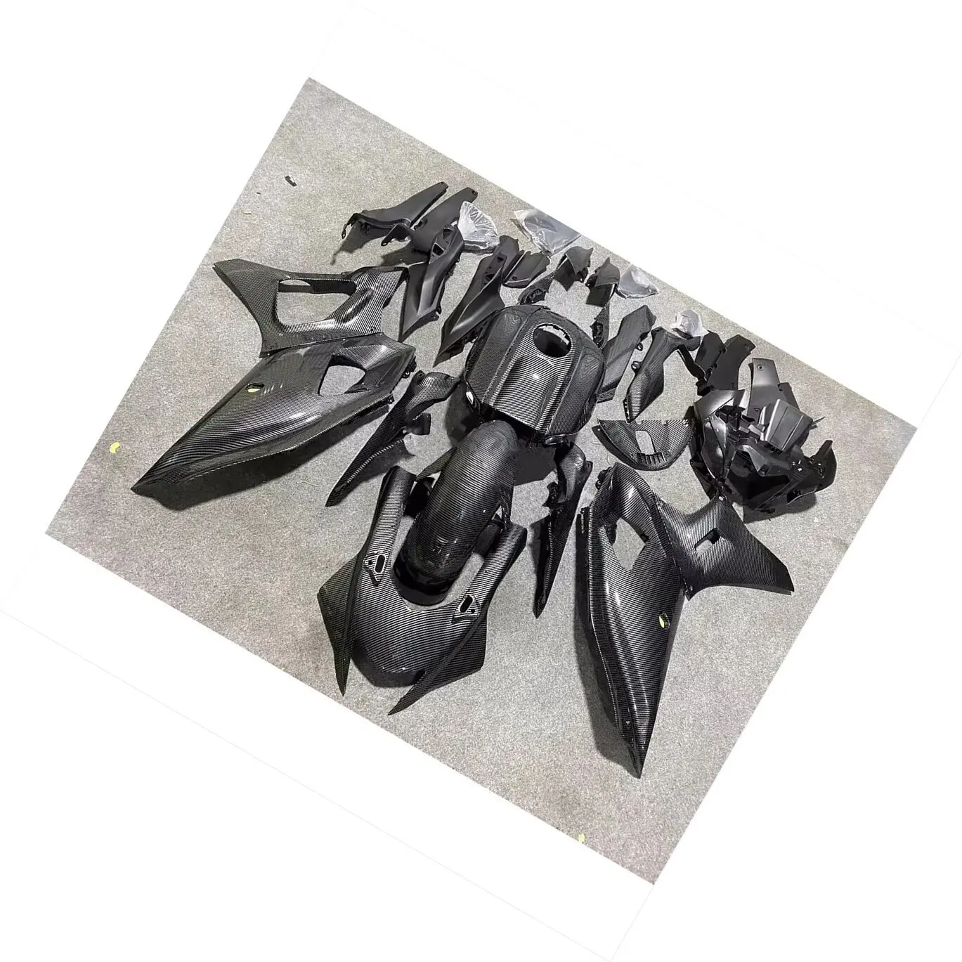 

Новый мотоциклетный предварительно просверленный комплект обтекателя из АБС-пластика для Kawasaki Ninja ZX-10R 2021-2024, углеродное волокно с принтом