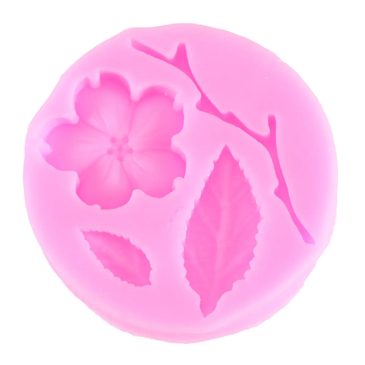 Molde de Silicona Flexible Antiadherente con Forma de Rama de Melocotón para Cupcakes, Galletas, Pan, Tartas de Queso, Mazapán, Repostería, Decoración de Azúcar, Bodas