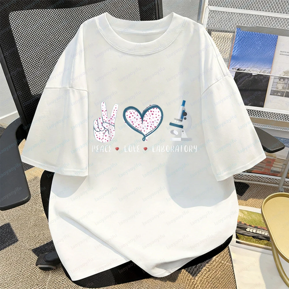 Lab Worker T-shirt Peace Love - Medical Lab Worker recensie en prijs