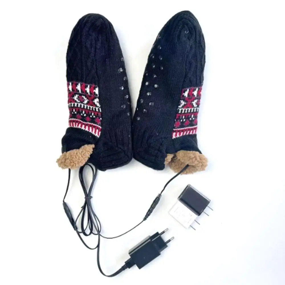 

Зимние теплые носки с USB-подогревом, быстрый нагрев, мягкие теплые носки для ног, теплые носки с электрическим подогревом, спорт на открытом воздухе