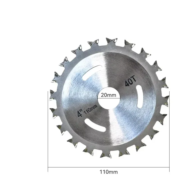 1 個 110 ミリメートル x 20 ミリメートル 40T 両面チップ付き TCT 丸鋸刃多目的木工切断ディスク 4 インチ木材鋸刃