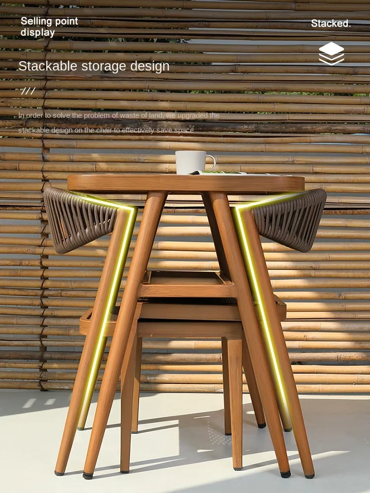 SGF Balcony One Table Two Chairs Leisure Balcony Tea Table