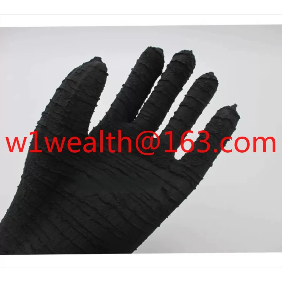 Industrial rubber abrasion-resistant acid and alkali resistant gloves, specifically For high-pressure sandblasting machines