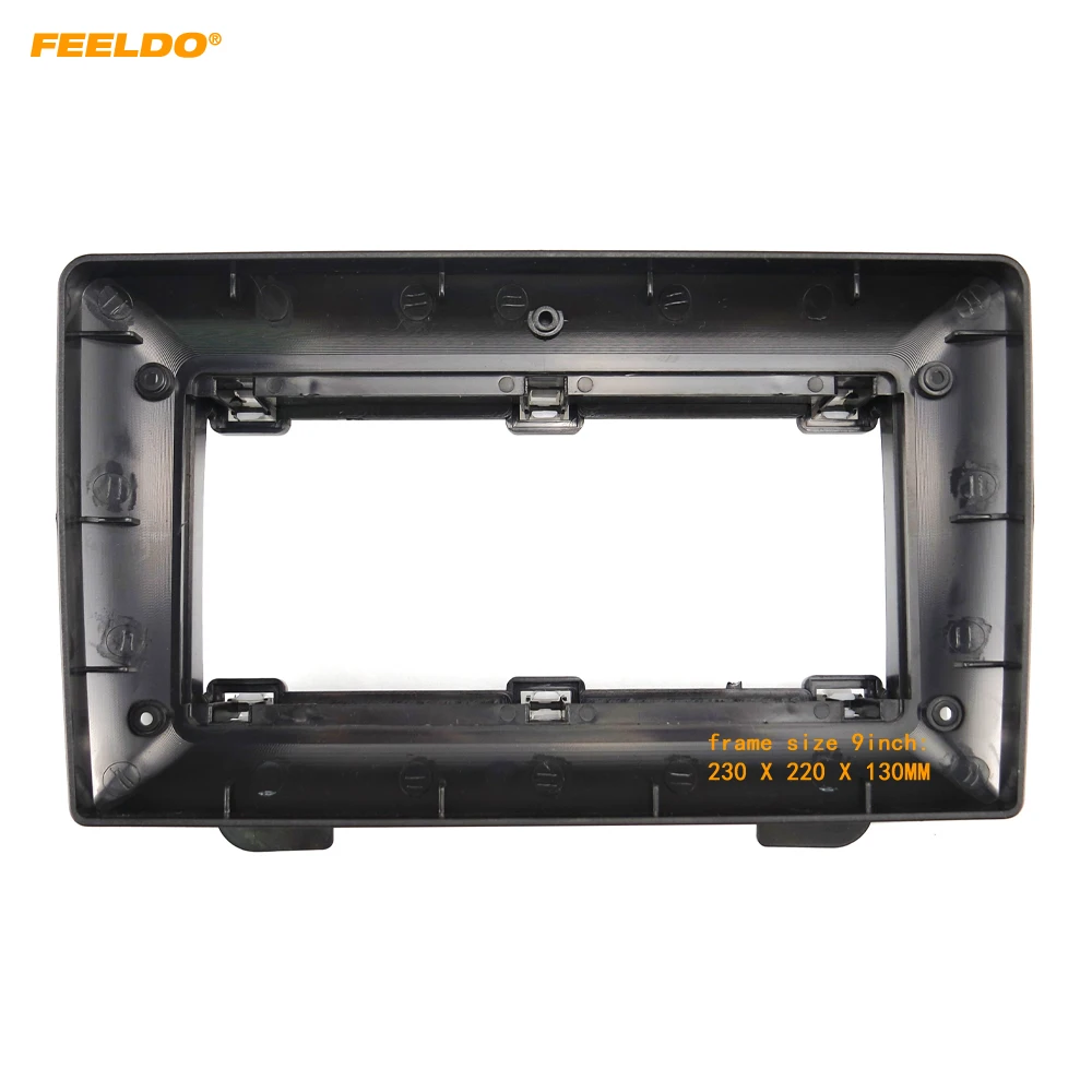 Feeldo carro 2din áudio placa frontal fáscia quadro para mazda mpv (2002-2007) 9 "tela grande painel estéreo traço montagem kit de montagem