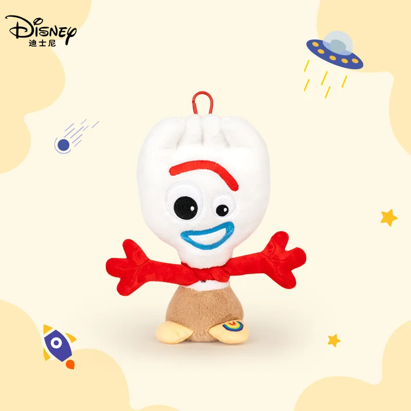 

Disney Toy Story Forky Cute Plush Keychain Soft Fluffy Stuffed Animal Bag Charm Pendant For Kids Fans Daily Use Gift