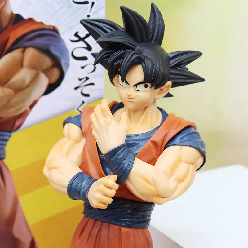 Anime Dragon Ball Strong Fetters Memories Standing Pose Black Hair Goku Vegeta Exquisite Action Figures Collection Kid Gift Toys