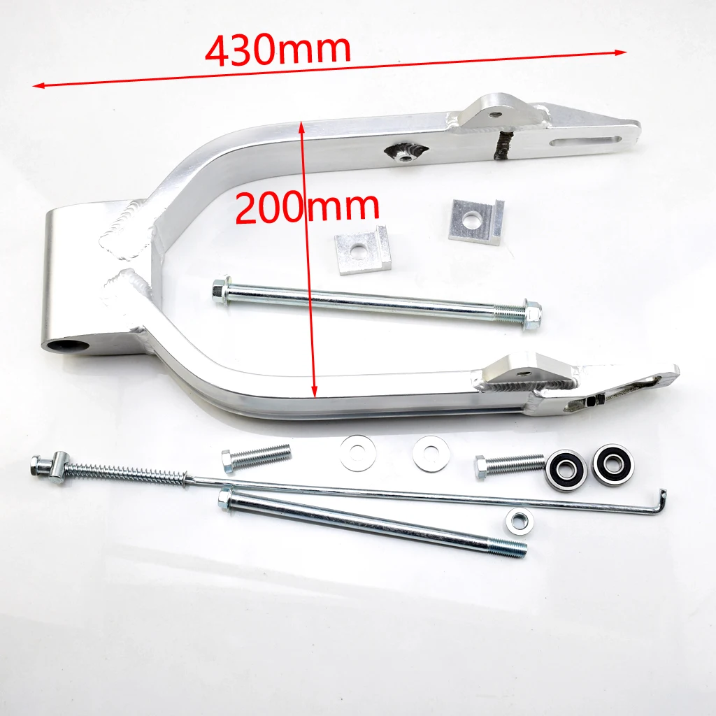 Aluminum Alloy Rear fork Arm Swingarm Kit 430mm For HONDA DAX TRAIL Bike Mini Motorcycle ST50 ST70 12 inch wheel modify