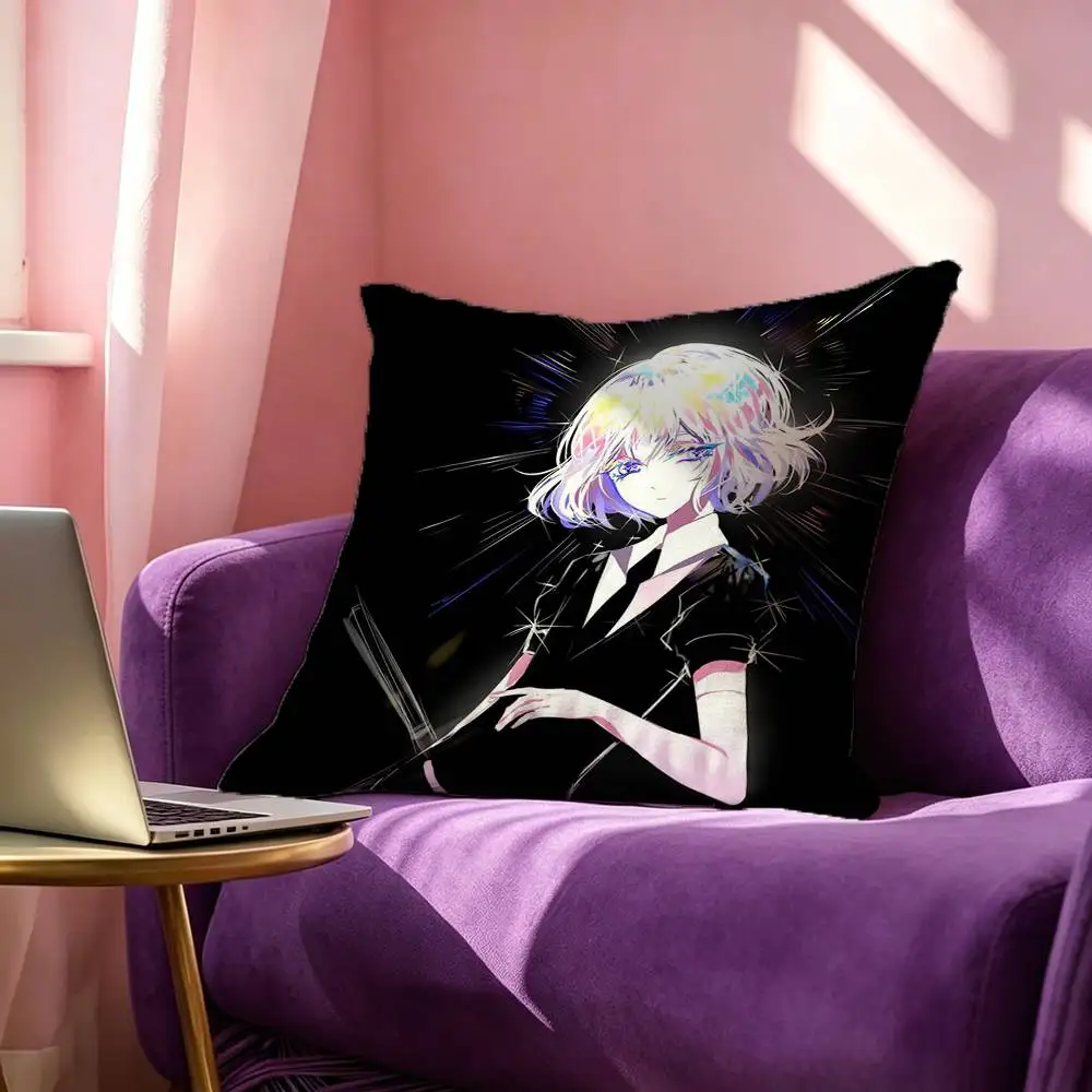 L-Land Of The Lustrous P-Phosphophyllite  Square Double-Sided printed Pillow Case Bedroom Bedside Pillow Sofa Cushion Cover