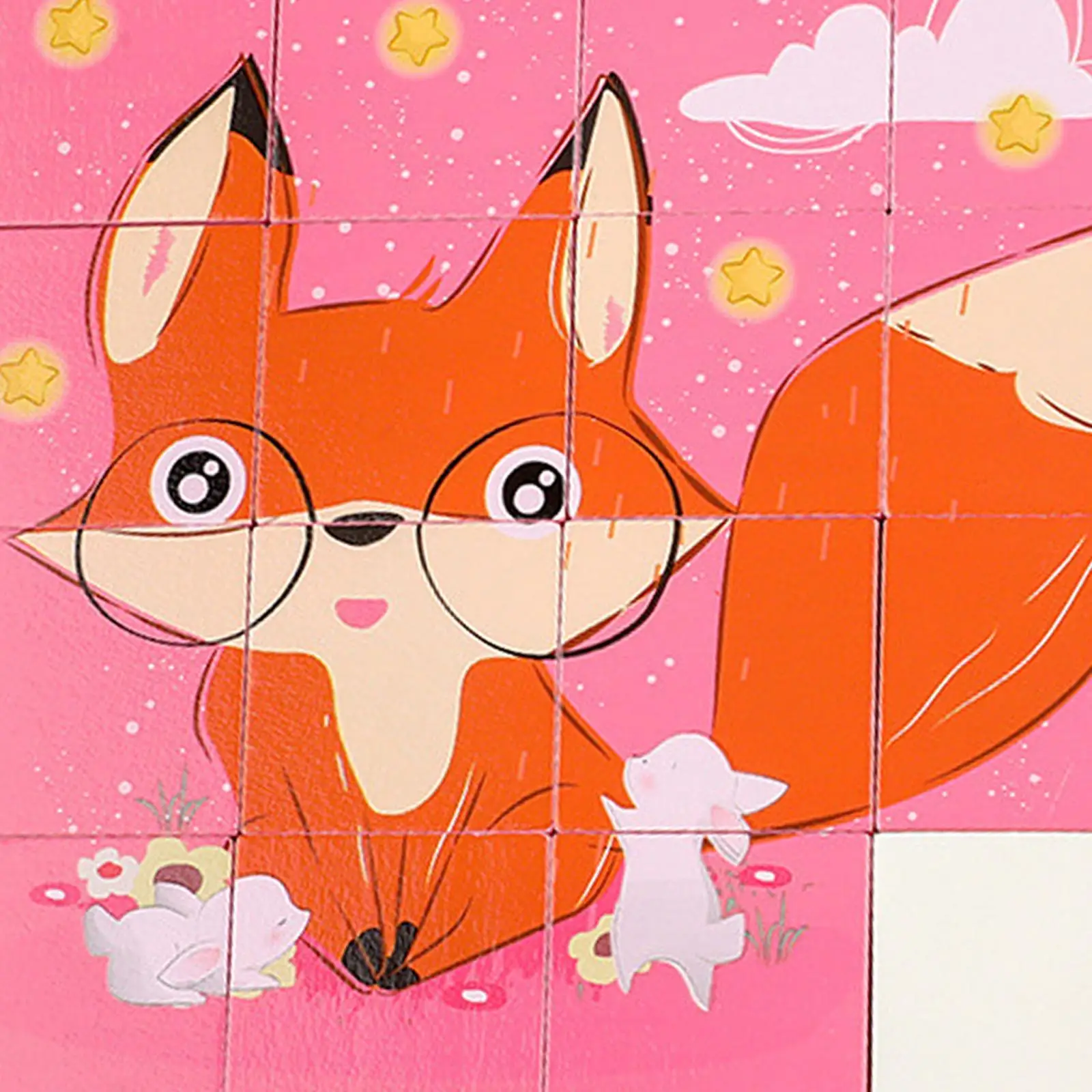 Animal Jigsaw Puzzle Number Slide Jigsaw Shape Matching Game Intelligence Brain Teaser Montessori Toy for Ages 2 3 4 Year Old