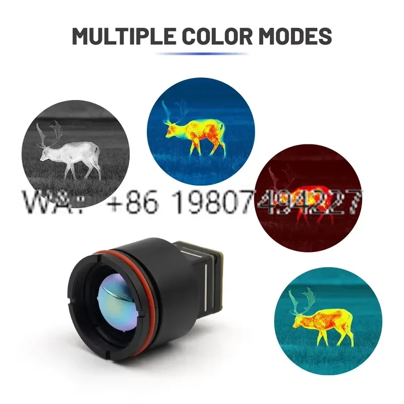 High Precision 25mm Lens 8-14um Thermal Imaging Module Night Vision 2.8KM Range for Fire Helmet Infrared CMOS IP67 Low Power