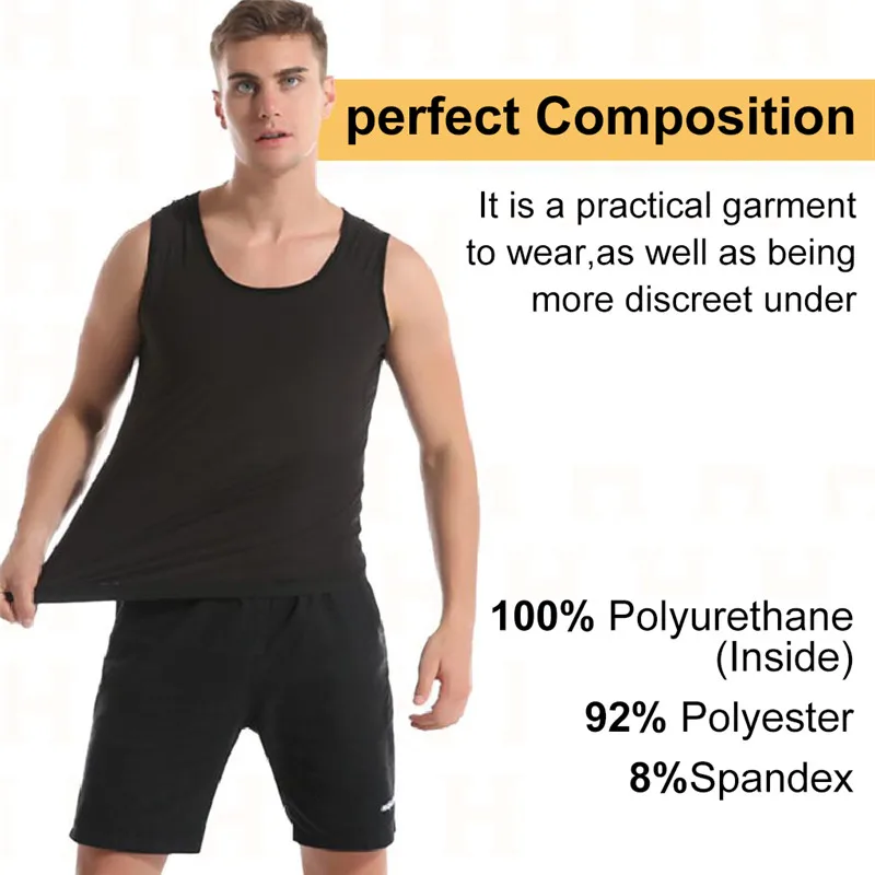 Men Women Sauna T-Shirt Fitness Vest Fat Burning Running Sweating Sports T-shirts Yoga Slimming Body Shapers Tank Tops