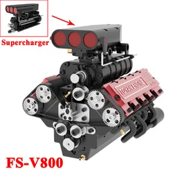 TOYAN FS-V800 28cc with Supercharger Engine RTR V8 Nitro Engine Model Kit with Supercharger