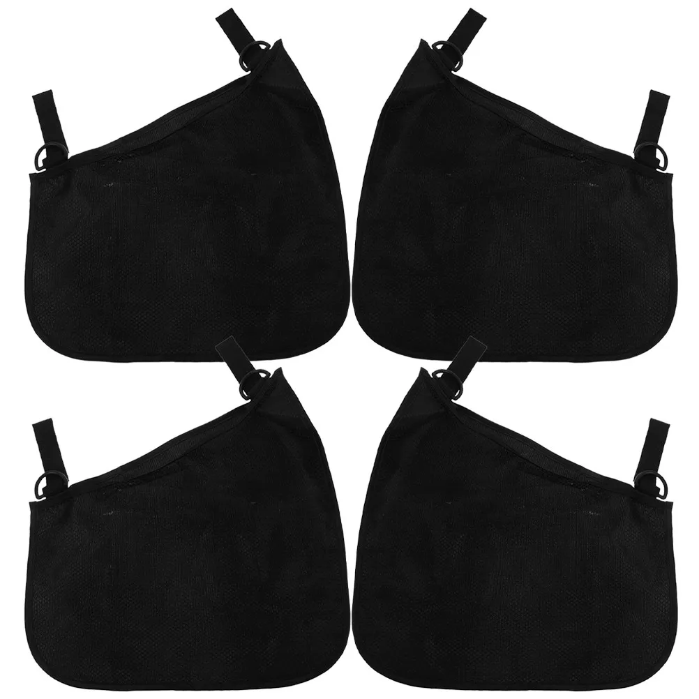 

4Pcs Baby Stroller Bags Side Sling Mesh Stroller Storage Hanging Bag Adjustable Strap for Diapers Pacifiers Organizer