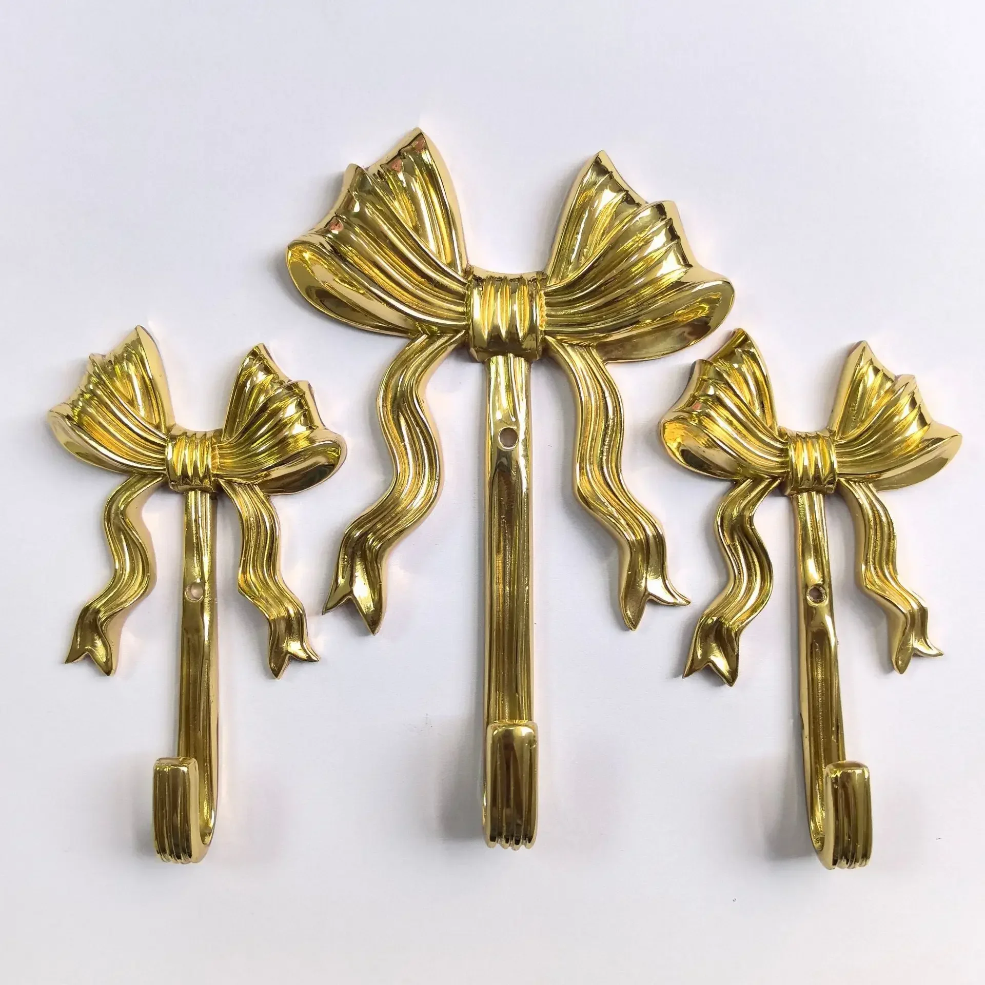 

bow shaped hook living room bedroom wall brass hook hooks for hanging