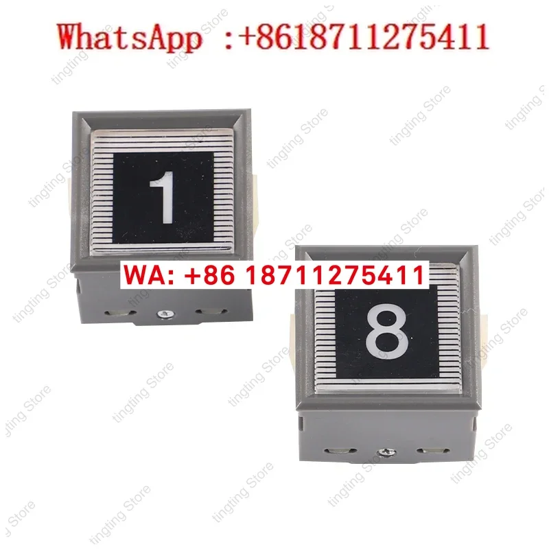2pcs  Elevator Button CS-41-GG  CV330  DC5V24V White Light Green Light Red Light Button