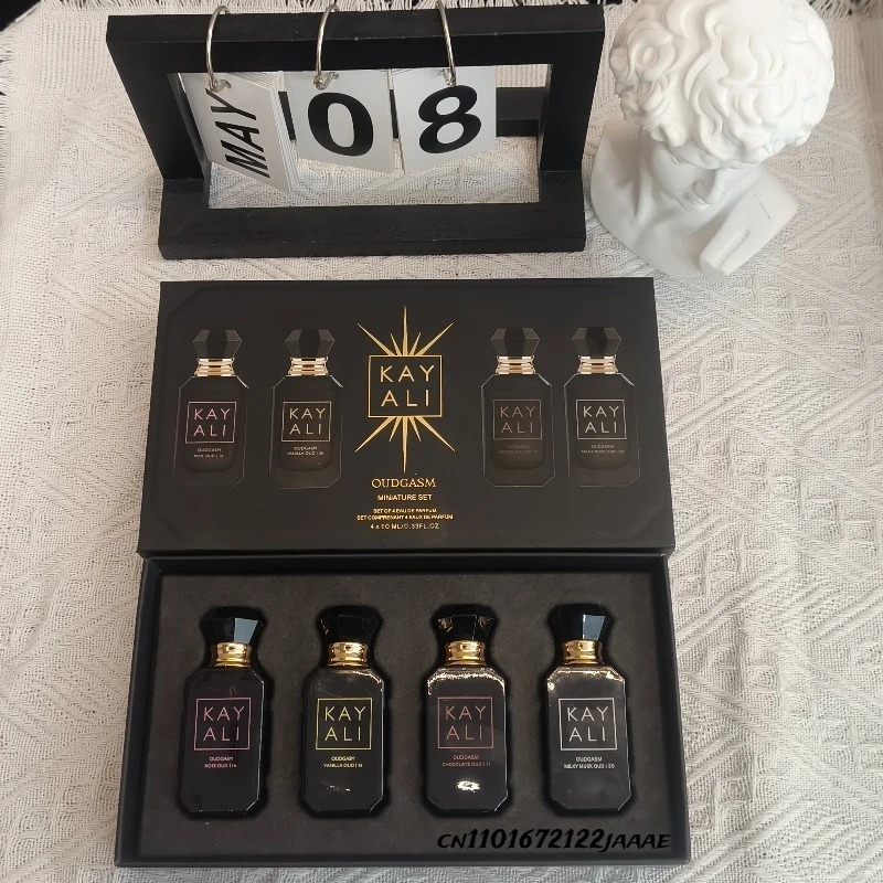 4*10ml KAYALI Unisex Parfumset Langdurig Fris Mild Elegant Bloemig Fruitig Musk Natuurlijke Geur Vier Geuren Vanilla Royale