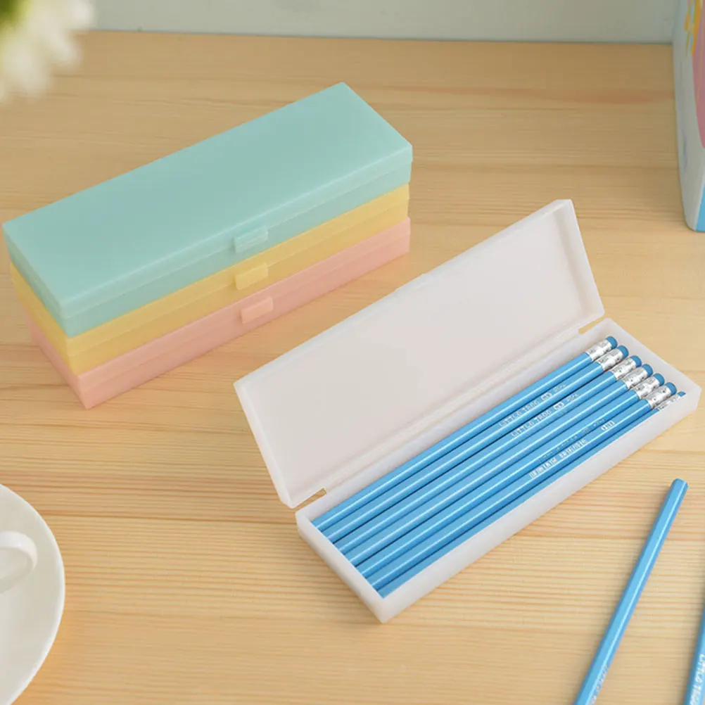 

Plastic Pencil Box Plastic Pencil Case Translucent Pencil Case Pencil Holder Box