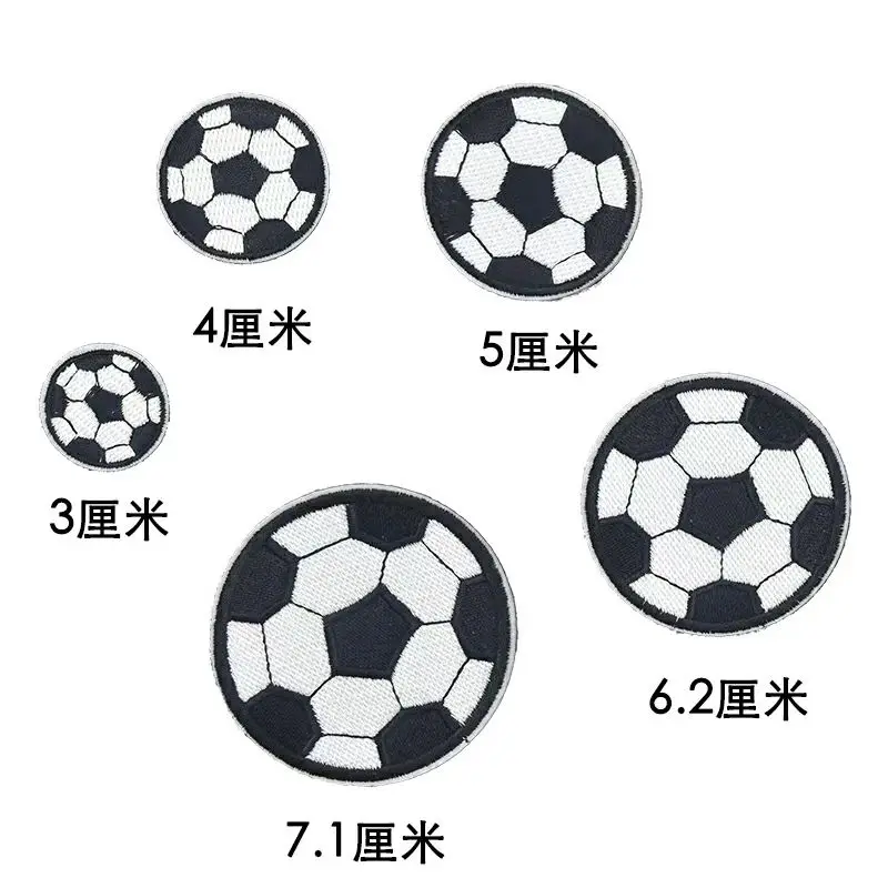 10Pcs/lot Embrioidered Football Patches For Boy Bags Clothes Jeans Iron On Cartoon Stickers Handmade Garment Appliqued Supplier