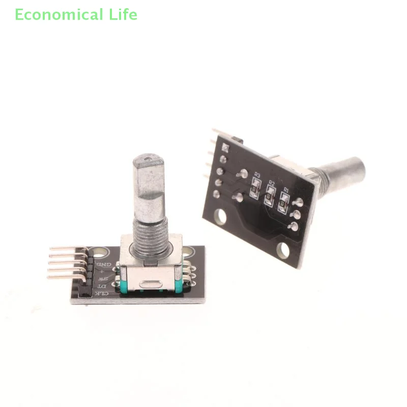 

2/5 шт. 360-градусный модуль поворотного энкодера KY-040, макетная плата датчика кирпича с потенциометром с ручкой