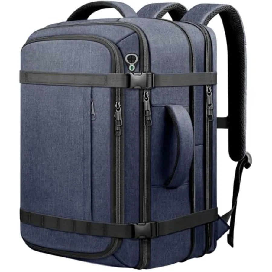 

Travelability Carry On BackpackExpandable 1-7 DAYS Roomy Travel Backpack with USB Cable Port Anti Theft Water Resistant Fits 18