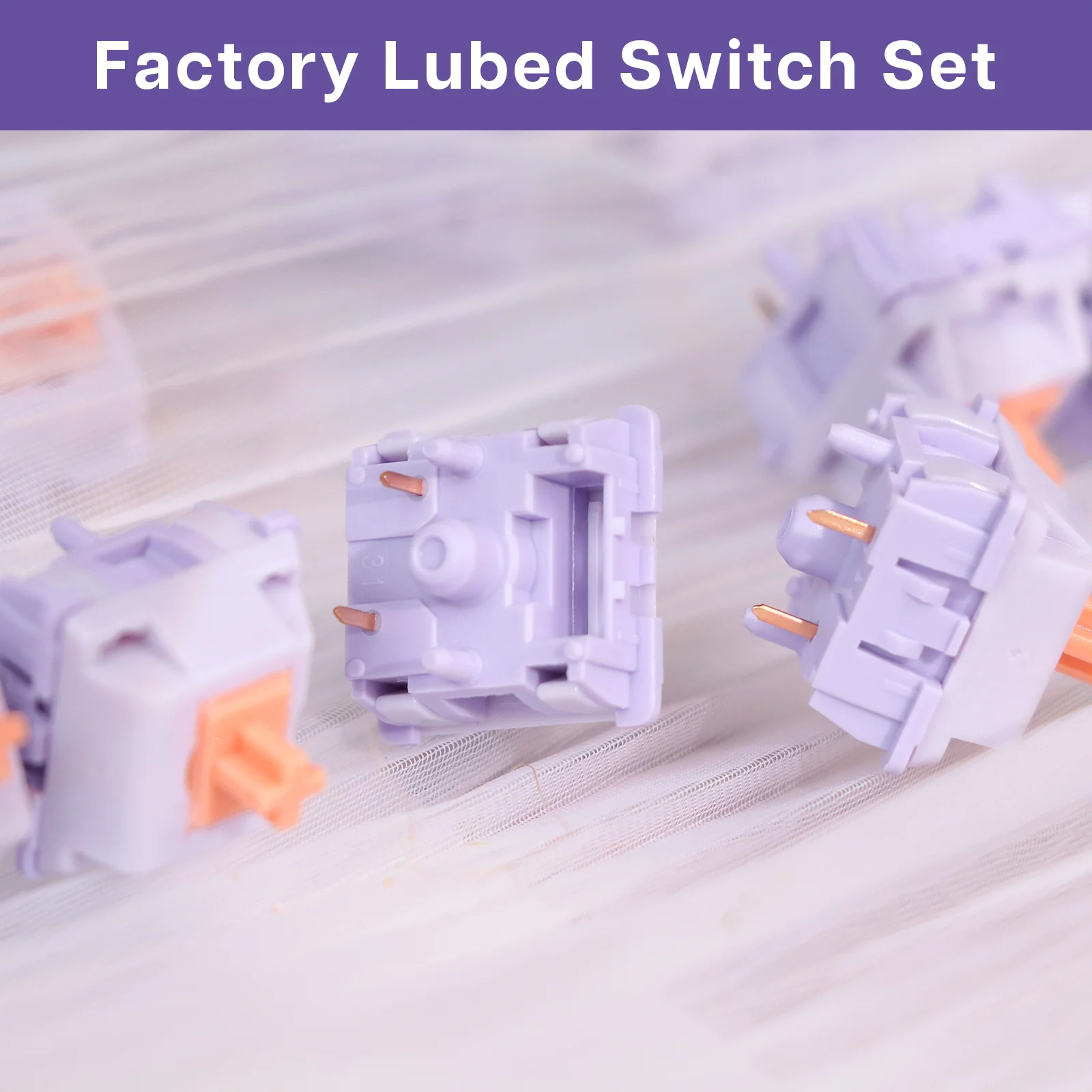 30pcs EPOMAKER Wisteria Tactile Switch 46gf