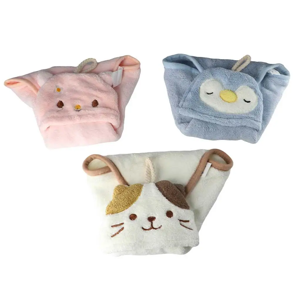 

Soft Thicken Quick Drying Coral Velvet Hanging Bathing Microfiber Towel Kitchen Supplies Hand Towel Cleaning Cloth
