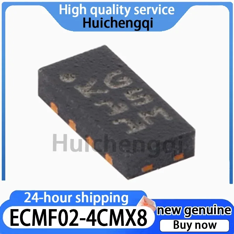 10PCS ECMF02-4CMX8 QFN-8 ESD Protected USB2.0 Interface Common Mode Filter