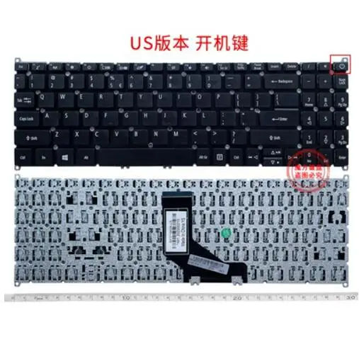 

New Laptop English Layout Keyboard For Acer A315-55G P215-53 EX215-51 S50-51 A515-53/54/-52