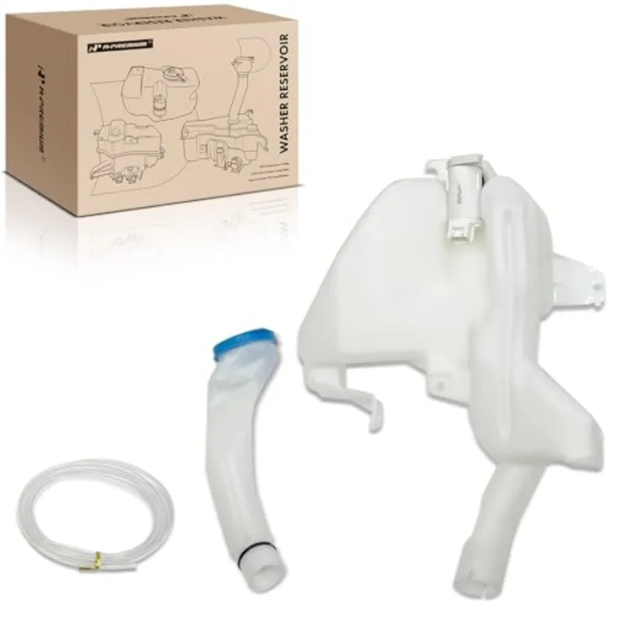 

Windshield Washer Reservoir Compatible with Select Honda Models - Civic 2012, with Washer Pump/Filler Neck/Cap/Hose/Bracket