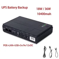 10400Mah 18W 36W Mini Portable UPS 5V 9V 12V Uninterruptible Power Supply 220V To The House Battery Backup For WIFI Router