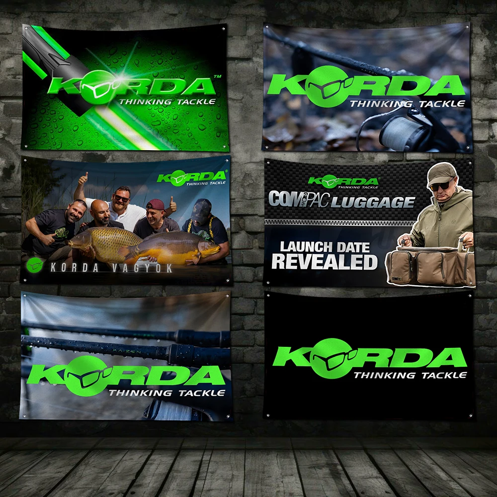 3x5 Ft Fishing K-kordas Tackle Flag poliestere stampa digitale Banner per Garage Wall Out Door decorazione con occhielli in ottone