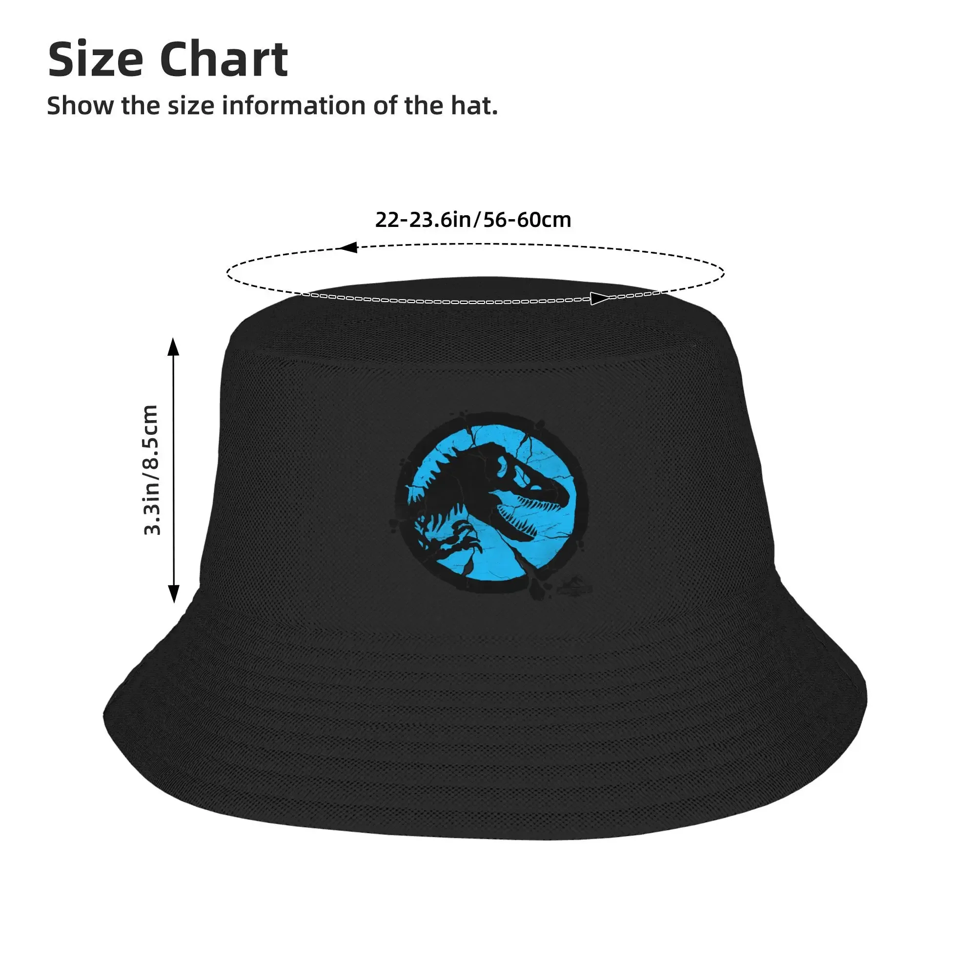 قبعات دلو للجنسين من Jurassic Park، أغطية رأس صيفية ساخنة خفيفة الوزن للمشي لمسافات طويلة، قبعة صياد بنما، هدية عيد ميلاد