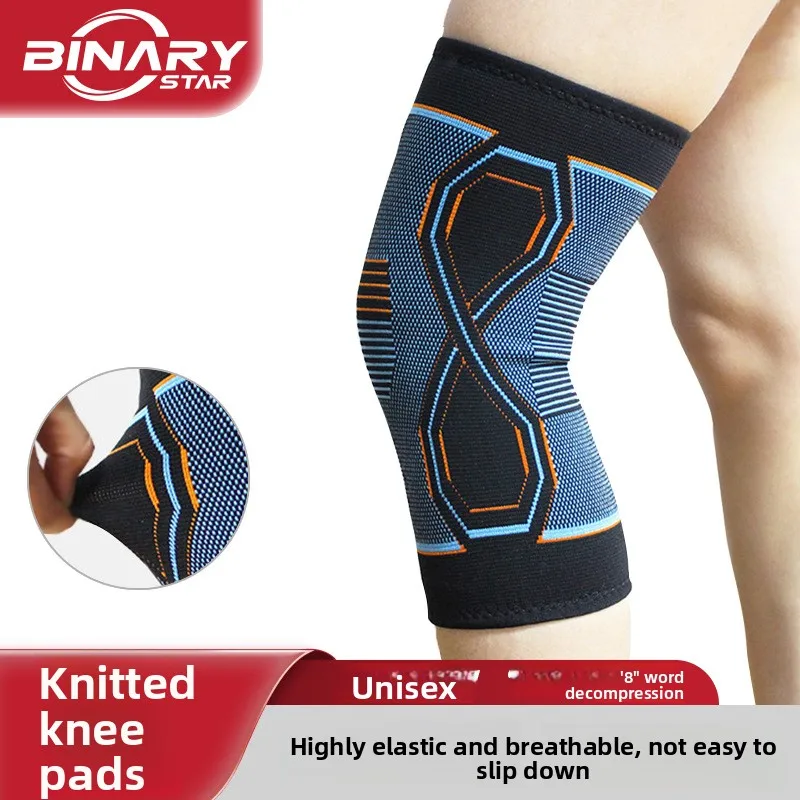 High Elastic Knitted Knee Pads Warm Thermal Protection for Sports Running Joint Support Shock Absorption Men Women Cold Weather