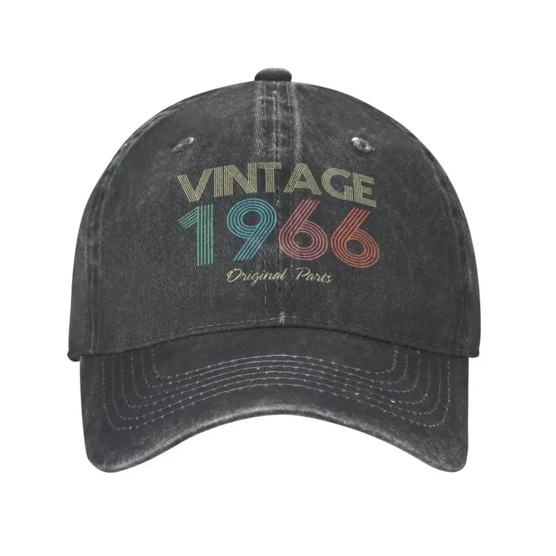 

Personalized Cotton 1966 56th Birthday Vintage Original Parts Baseball Cap Sun Protection Men Women's Adjustable Dad Hat Spring