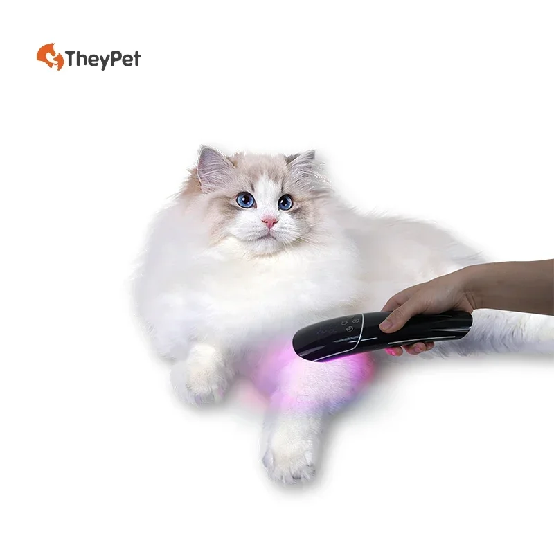 2026/Handheld Black LED  Therapeutic Instrument for Cats and Dogs Low-Profile Classic Design with Disinfection Propertie