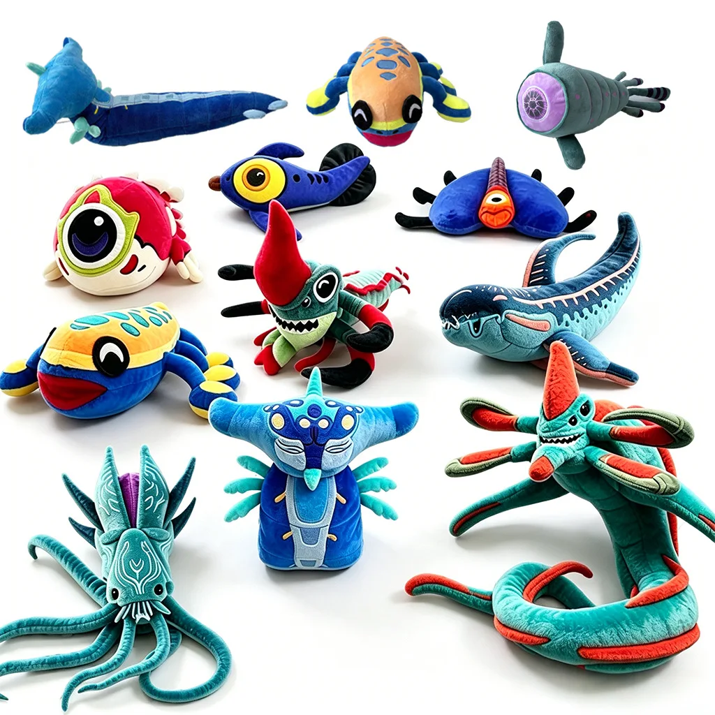 Subnautica 2 Oculus Sea Creature Plush Doll Game Peripheral Soft Stuffed Fish Doll Toy Home Ornament Collectible Birthday Gift