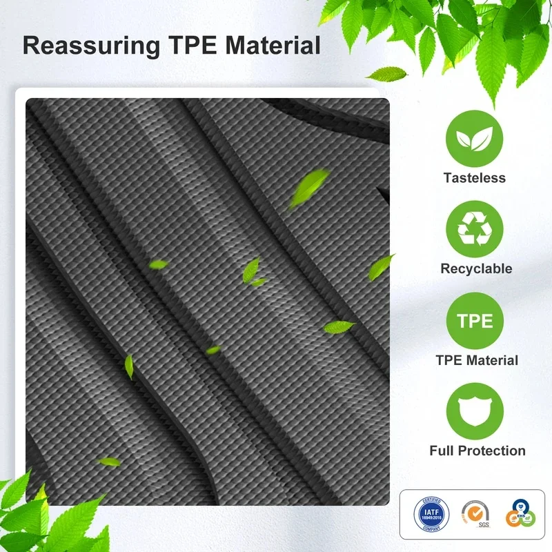 RHD Use for Honda FIT JAZZ GK GP5 2023 Fuel Version TPE 3D Car Floor Mats Foot Pad Waterproof All Weather Accessories Black