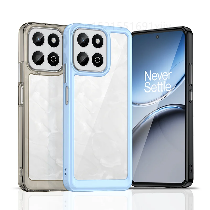 For Honor 200 Smart Clear Case Honor 200 Smart Cover Coque Funda Hard Translucent Soft Edge Shockproof Bumper Honor 200 Smart