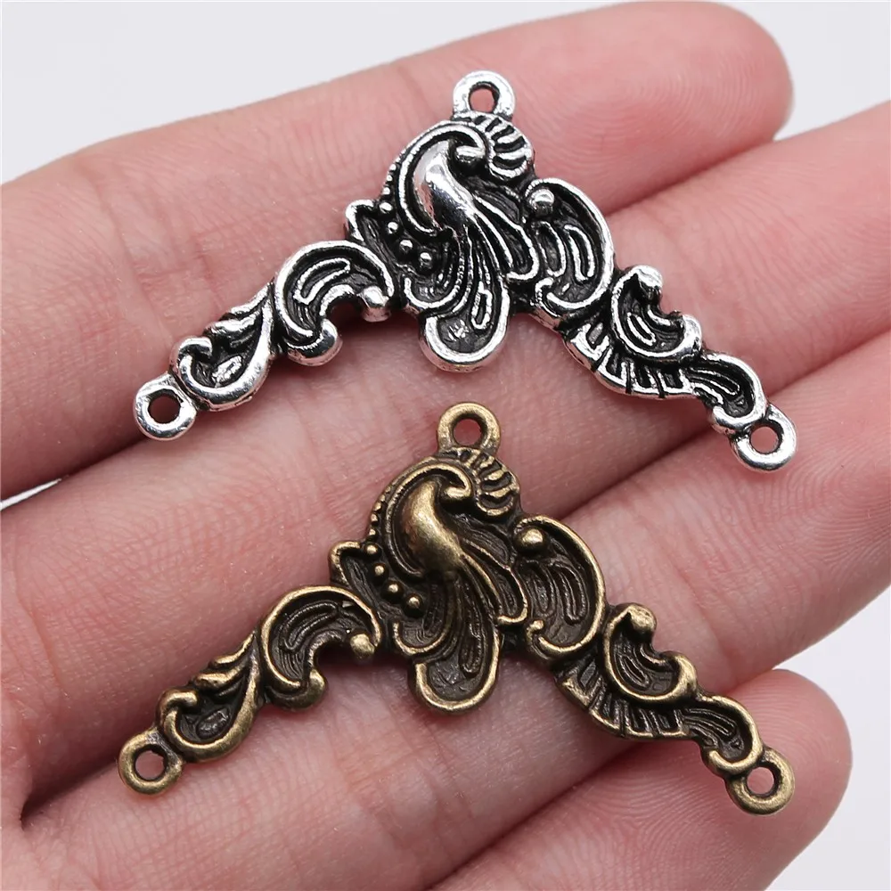 

50pcs 20x42mm Pendant Lucky Connector Lucky Connector Pendant Charm For Jewelry Making Lucky Connector Pendants