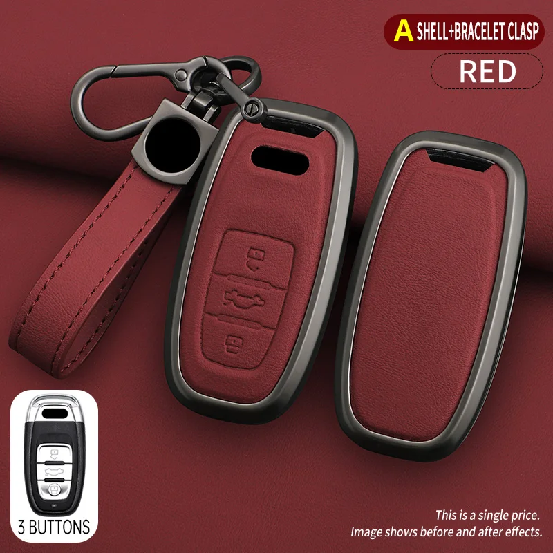 Applicable to Audi 12/13/14/15/16/17/18 A6L/Q5/A4L car high-end key bag buckle case