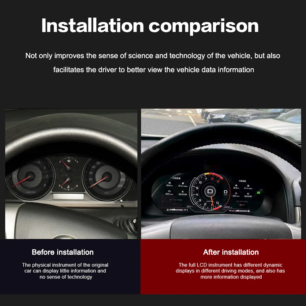 For Chevrolet Captiva 2013~2017 Speed Meter Car LCD Cluster Instrument Panel Multimedia Player Dashboard Modification Car Radio - view 6