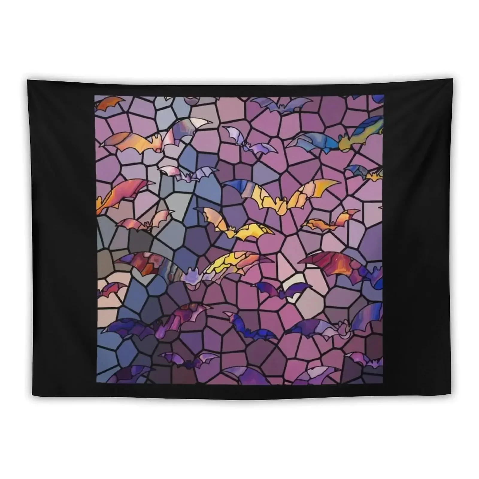 

Stained Glass Bats #1 Tapestry Home Decorators Room Decor For Girls Room Decoration Korean Style Tapestry