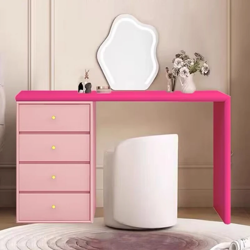 Dopamine dresser chest integrated, bedroom against the wall drawer makeup table, new corner makeup table
