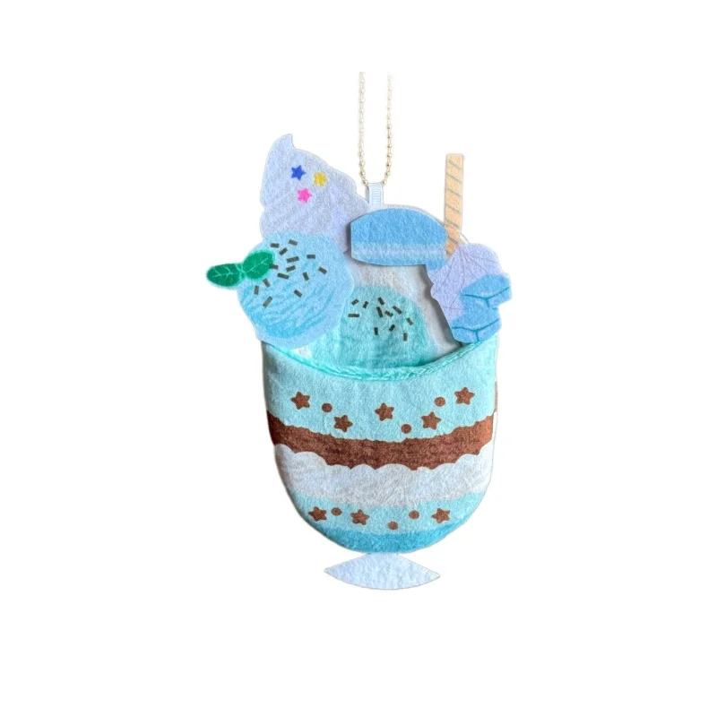 15 cm carino crepe gelato sacco a pelo bambola di Natale bambola di cotone peluche burattino da dito Baby Gacha ciondolo vestiti per bambini