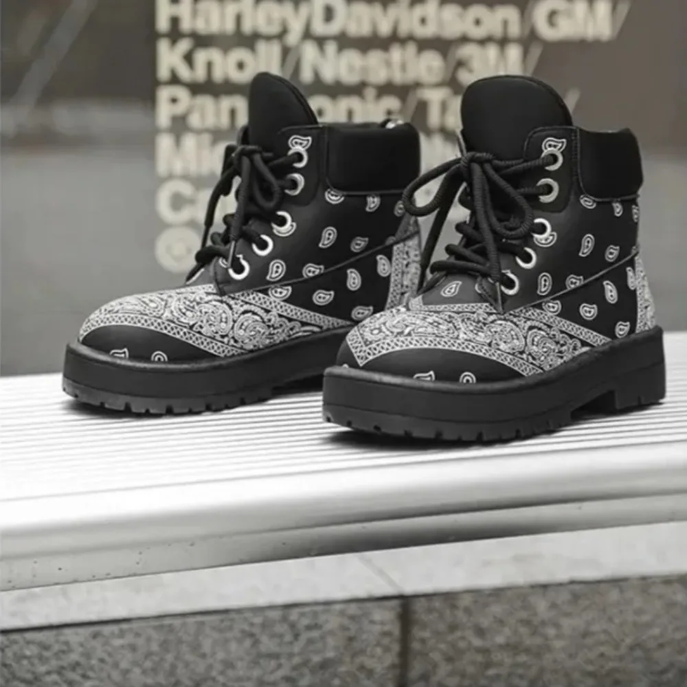 

Brand Men Boots British style Unisex Ankle Boots Fashion Luxury Men's Motorcycle Boot High Quality Leather Shoes New botas mujer