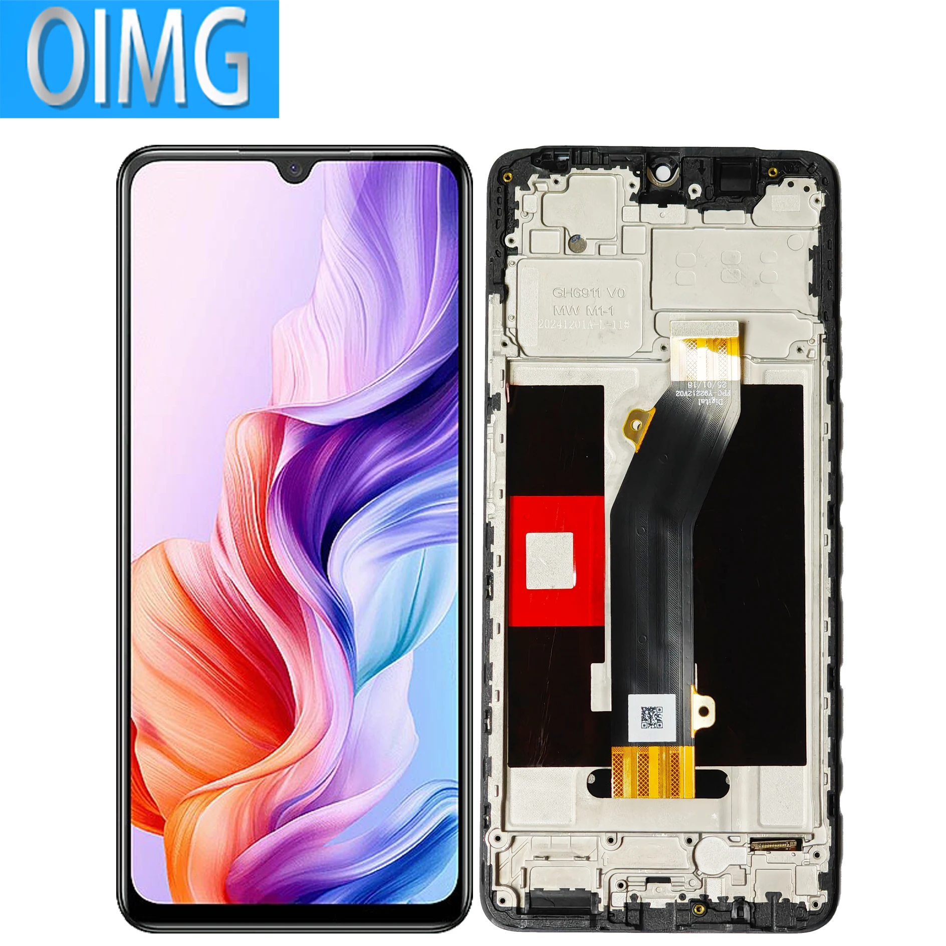 6.9\\\\\\\" Oryginalny wyświetlacz LCD z ramką do ZTE Blade V70 Max Z2467, panel dotykowy, digitizer, części zamienne — zdjęcie produktu 2