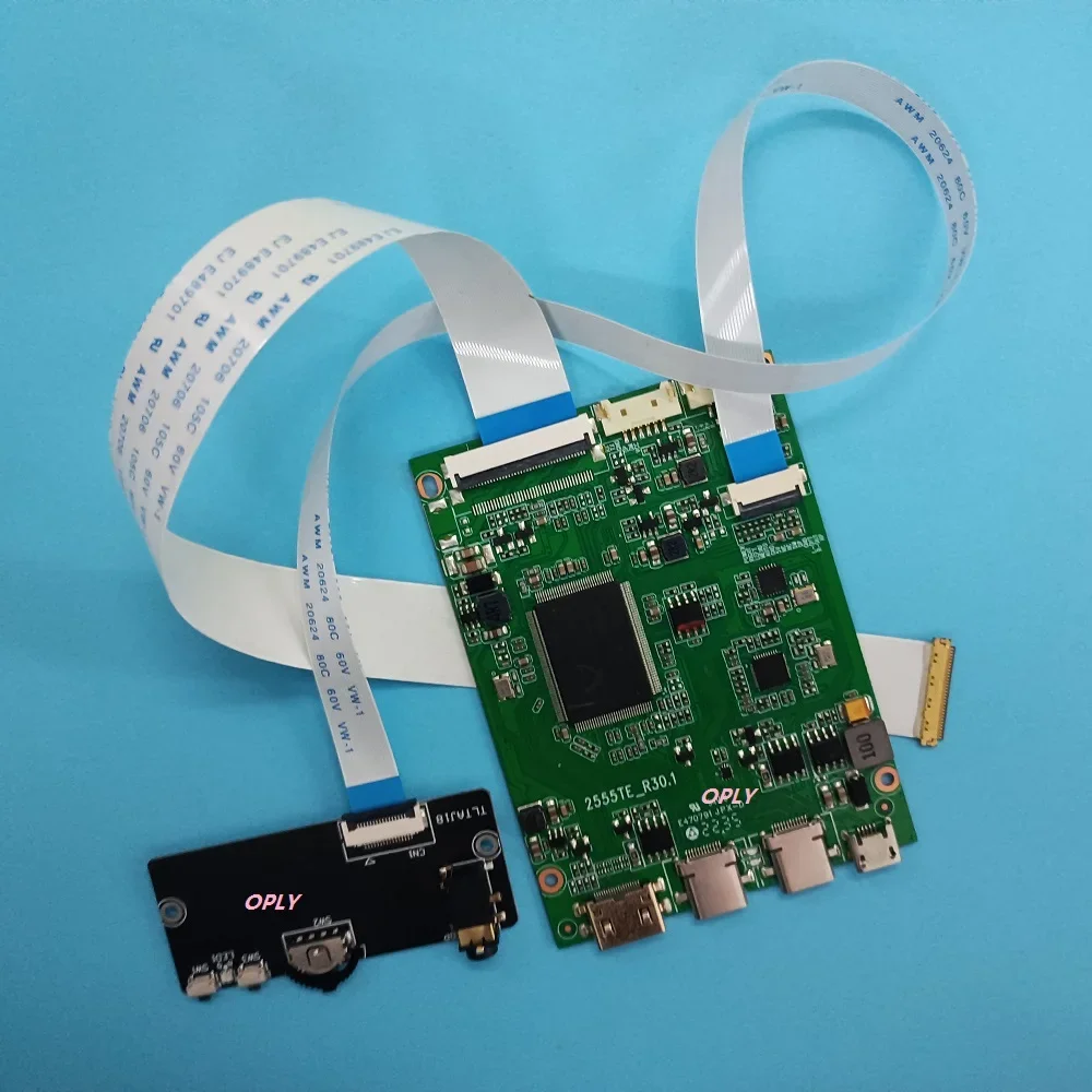 EDP Controller kit 2K for LP156WH4 LP156WH6-TJA1 LP156WHA LP156WHB-TPD1 1366x768 LED mini USB Type-c Mini HDMI-compatible LCD