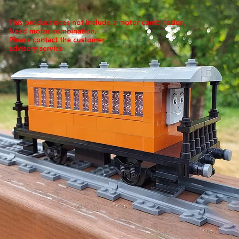 

Popular Anime City Car Model MOC Building Bricks Steam Locomotive Modular Technology Assemble Children Toys Suit Gifts Holiday
